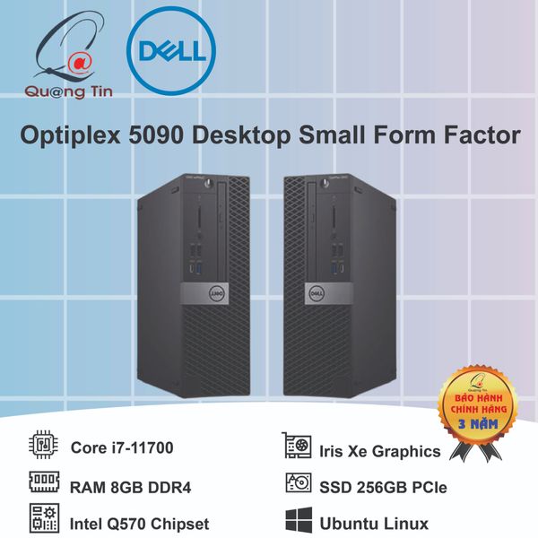 Máy tính để bàn Dell Optiplex 5090 Desktop Small Form Factor i7-11700 (42OT590004) - Chính Hãng