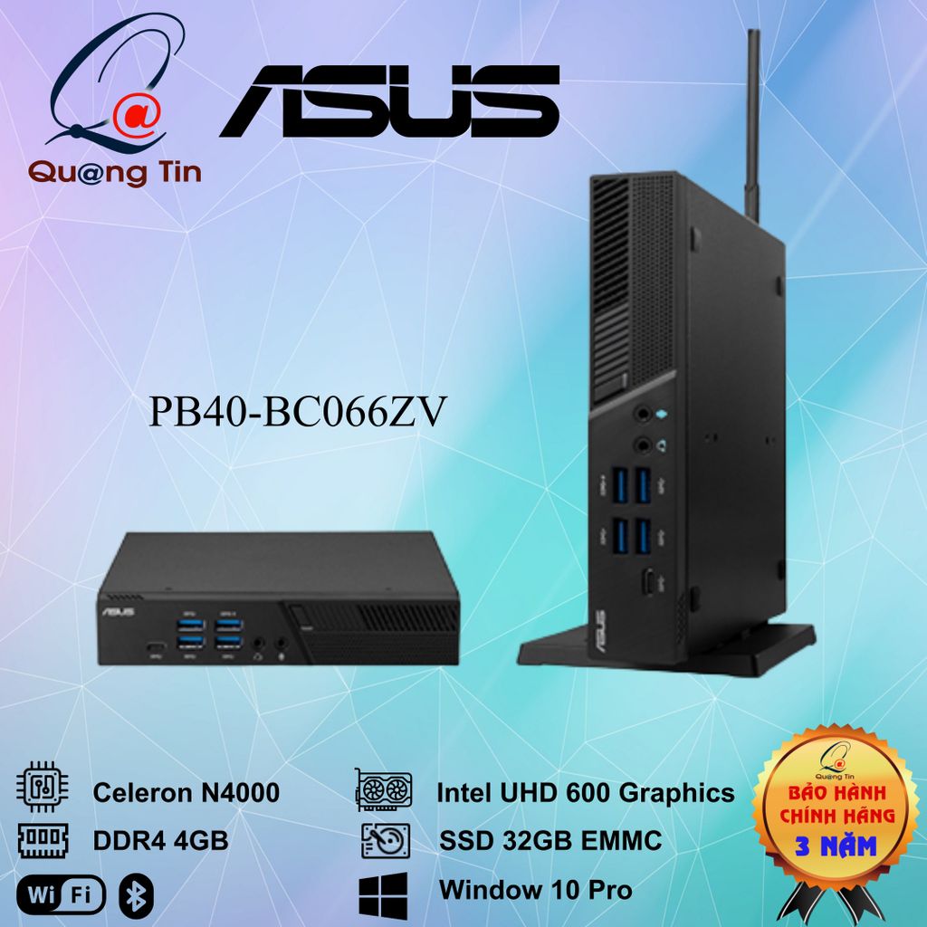 Máy tính để bàn Asus Mini PC PB40-BC066ZV - Chính Hãng