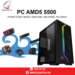 PC AMD5 5500 | Ryzen 5 5500 | B450M| DDR4 8GB | SSD 250GB | PSU 600W