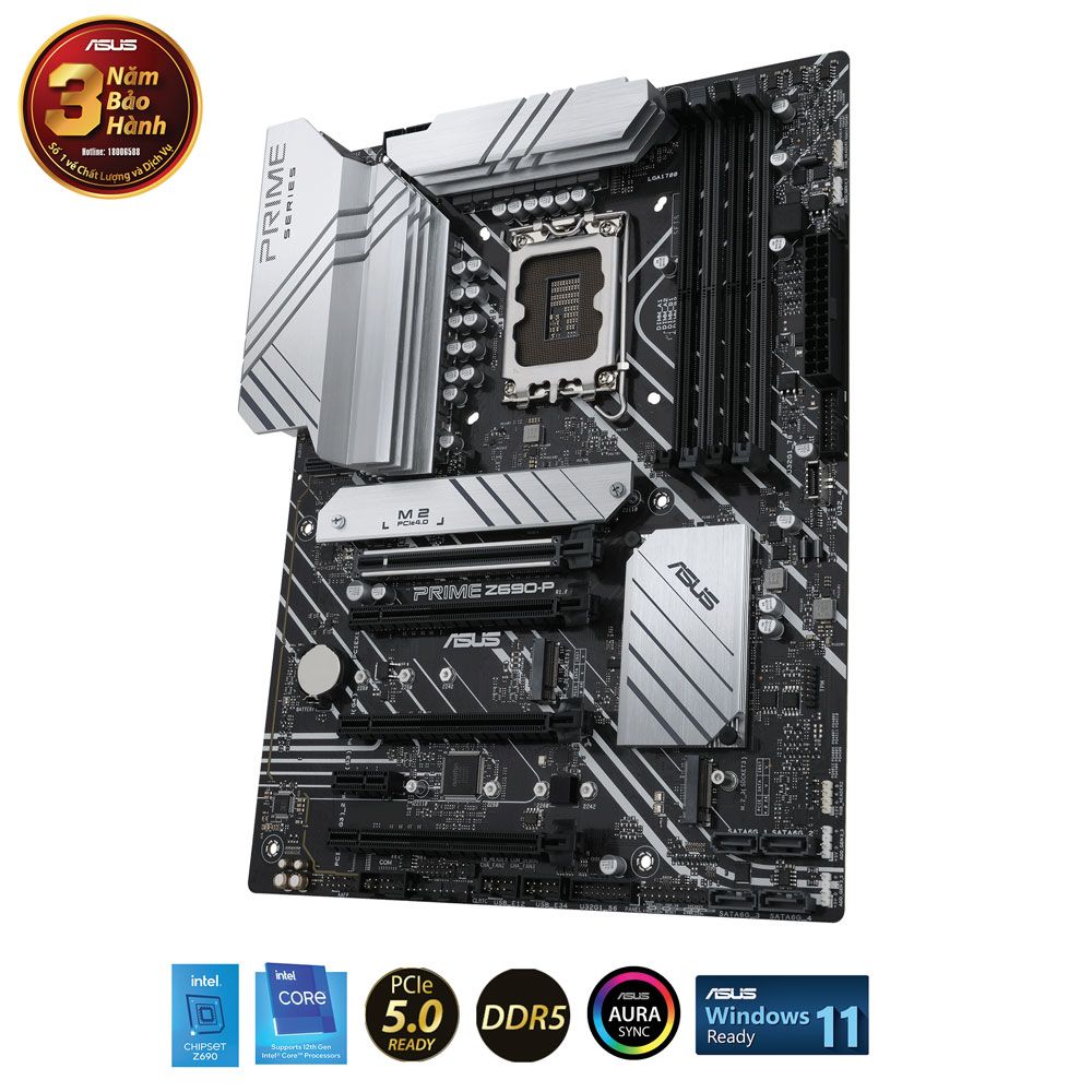 Mainboard Asus Prime Z690-P/CSM (Intel Z690, Socket 1700, ATX, 4 khe RAM DDR5)