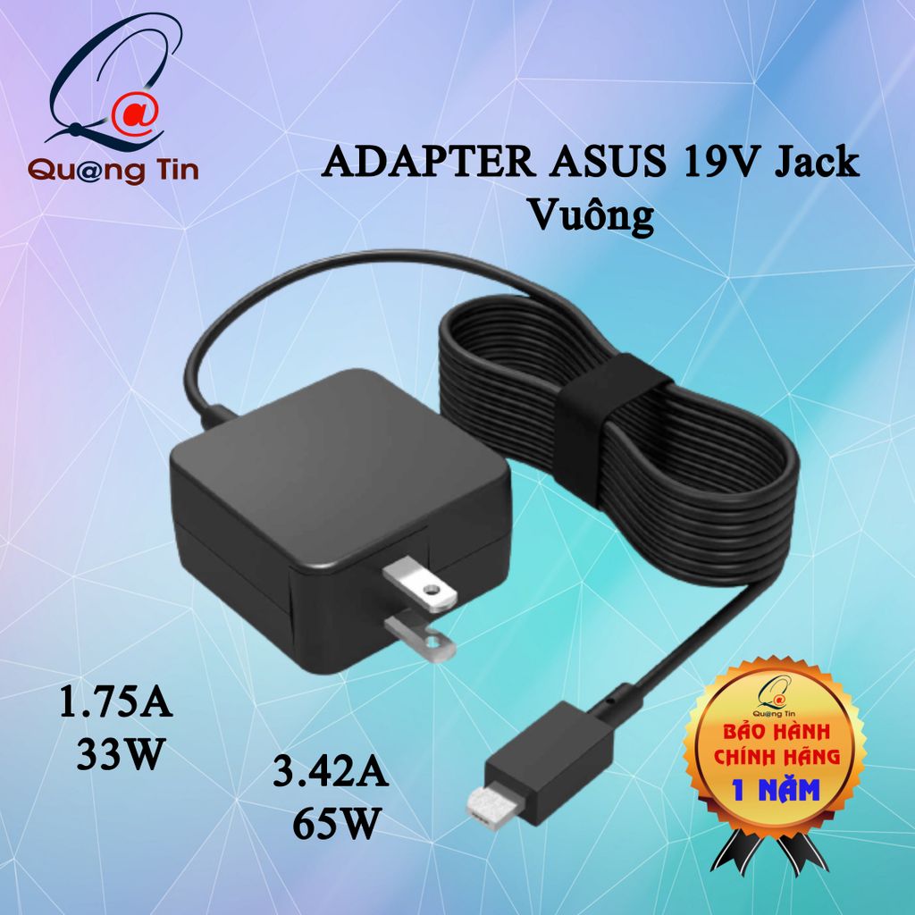 Adapter Laptop Asus_Loại Vuông_USB C