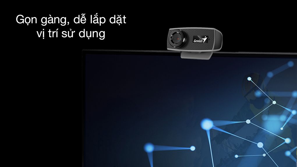 Webcam 720P Genius 1000X Đen