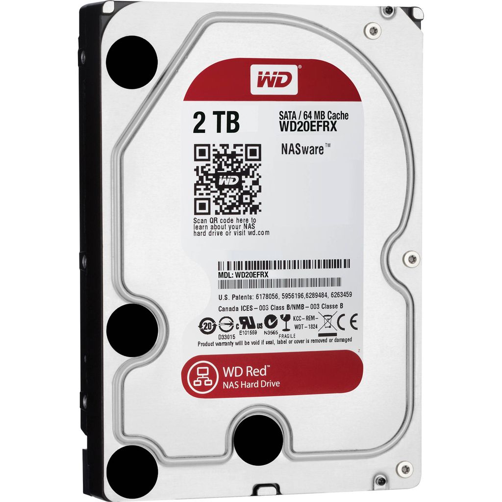 Ổ Cứng HDD NAS WD Red™ 2TB/64MB/5400/3.5 - WD20EFRX - Chính Hãng