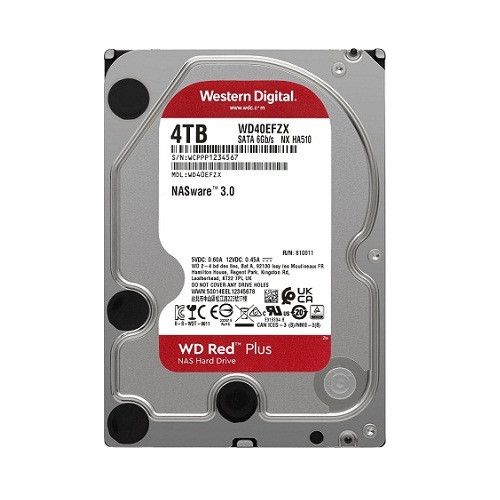 Ổ cứng WD Red Plus 4TB 3.5 inch 128MB Cache 5400RPM WD40EFZX - Chính Hãng