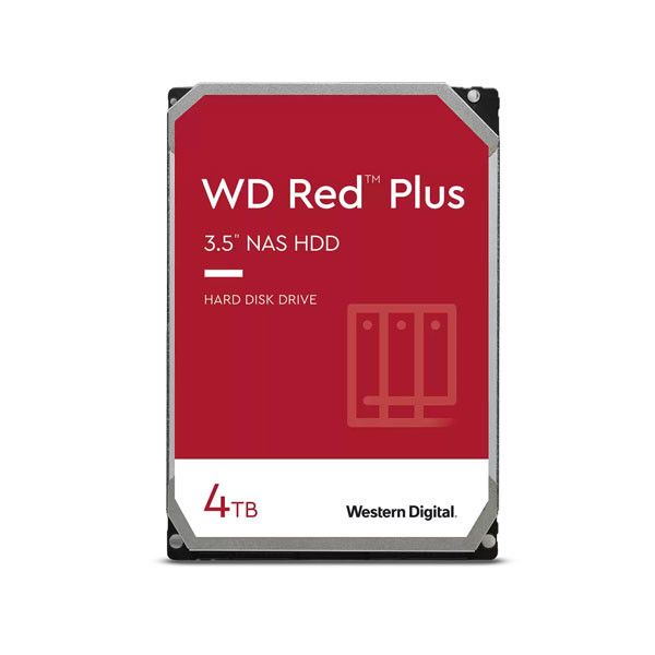 Ổ cứng WD Red Plus 4TB 3.5 inch 128MB Cache 5400RPM WD40EFZX - Chính Hãng