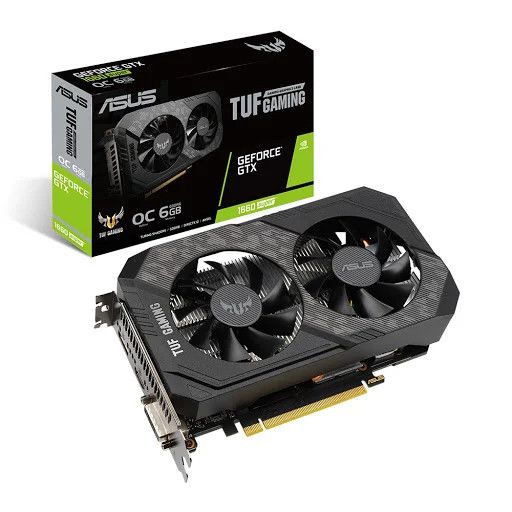 Card màn hình Asus TUF GTX 1660 Super-O6G GAMING (6GB GDDR6, 192-bit, DVI+HDMI+DP)