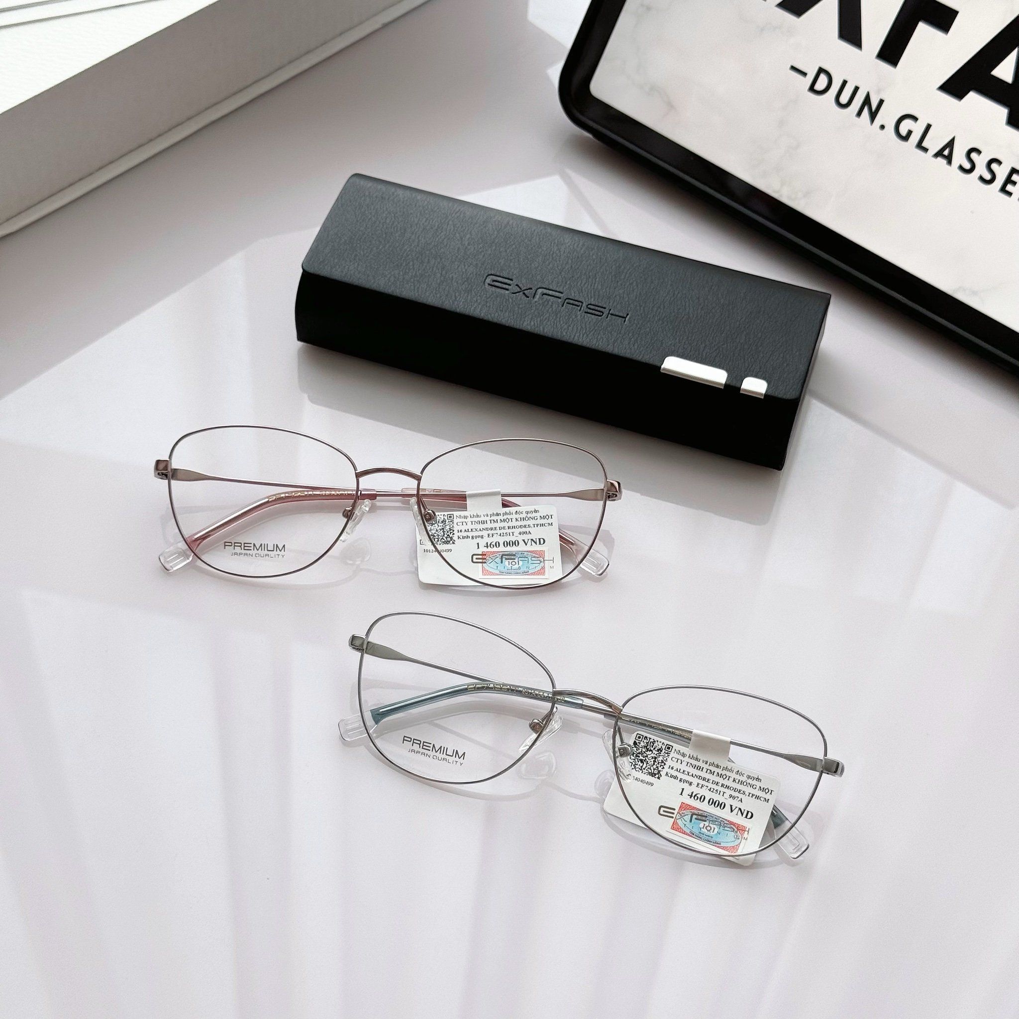 Gọng kính mắt mèo kim loại EF74251T