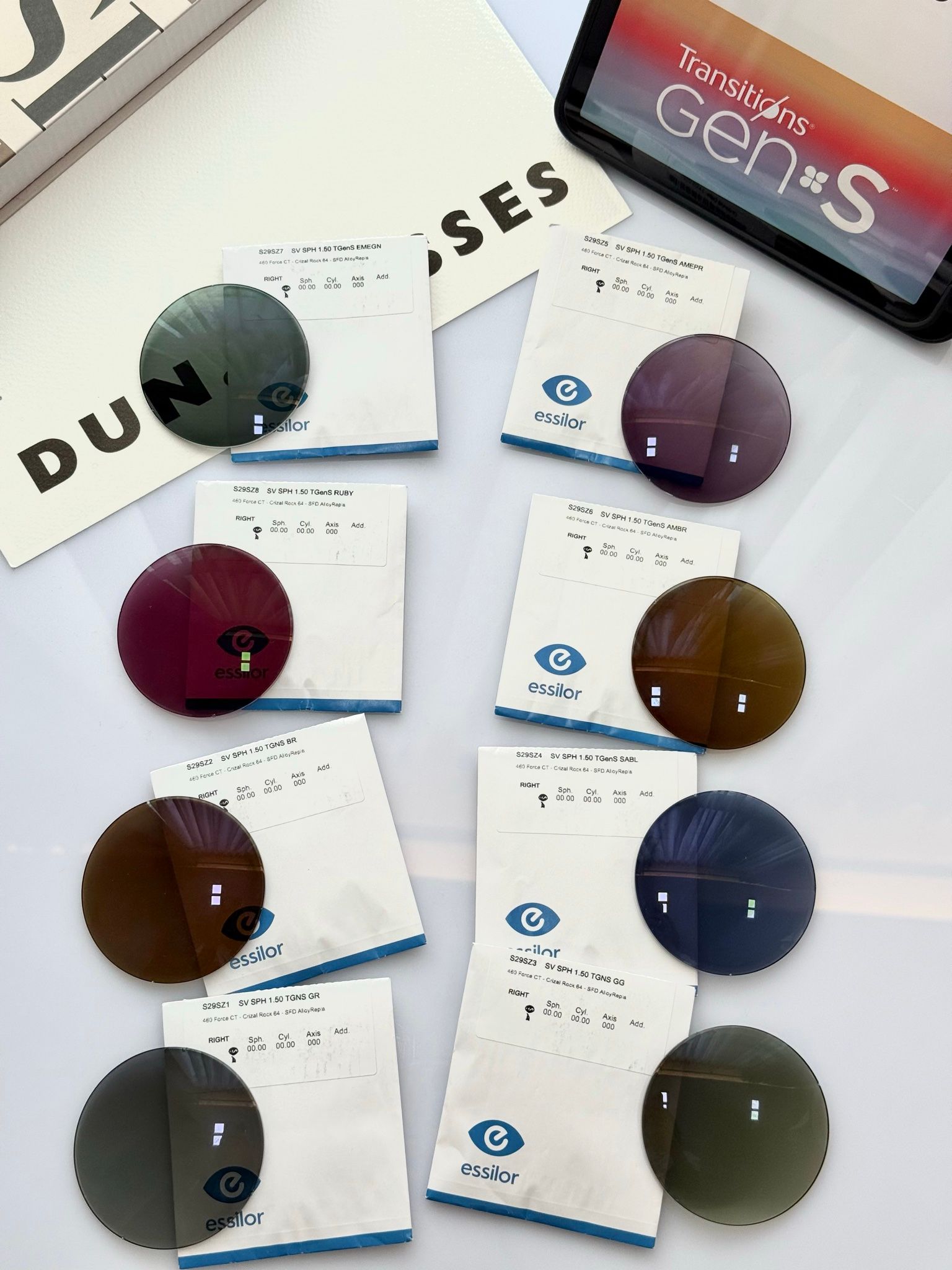Tròng đổi màu Transitions Gen S - Essilor