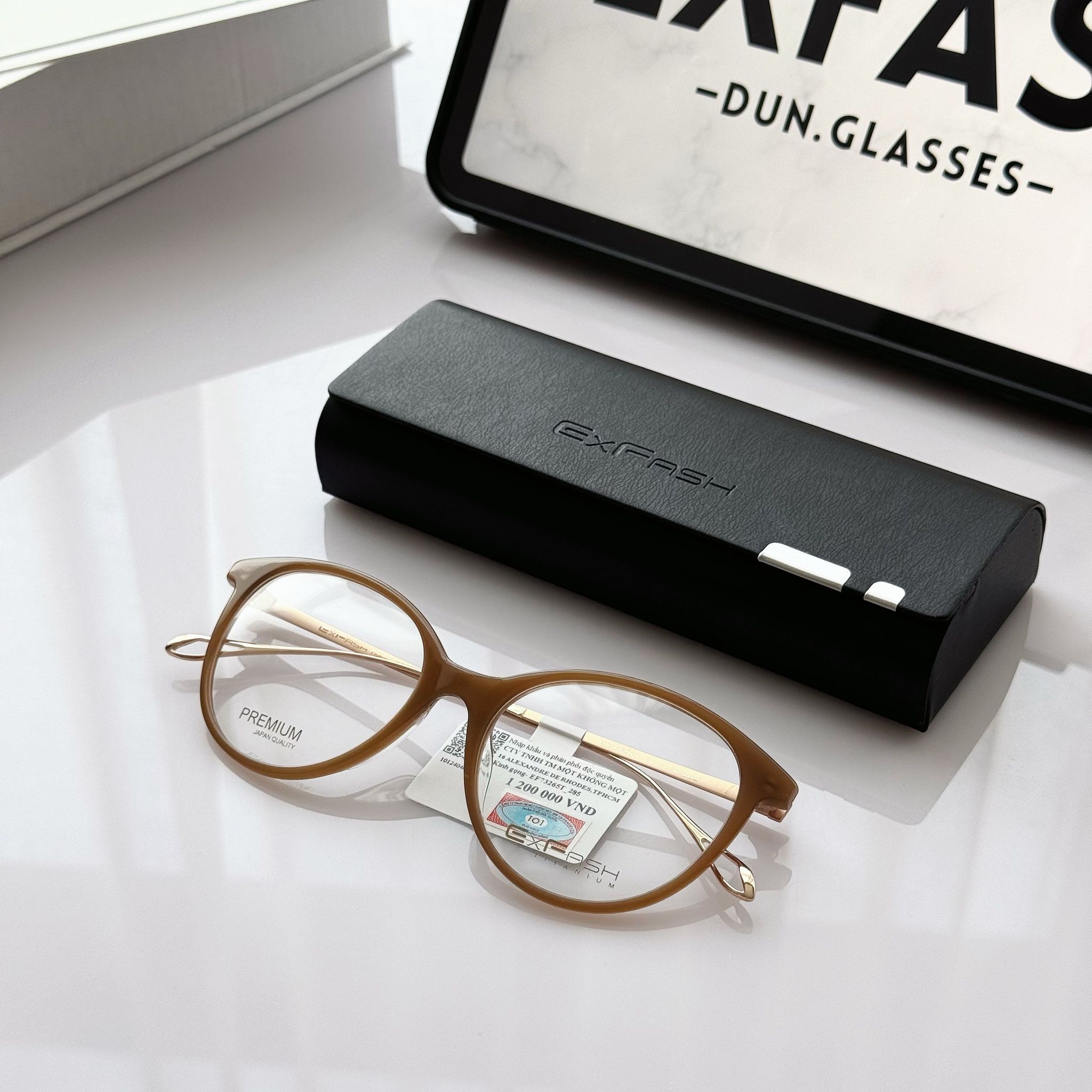 Gọng kính mắt mèo Exfash EF73265T