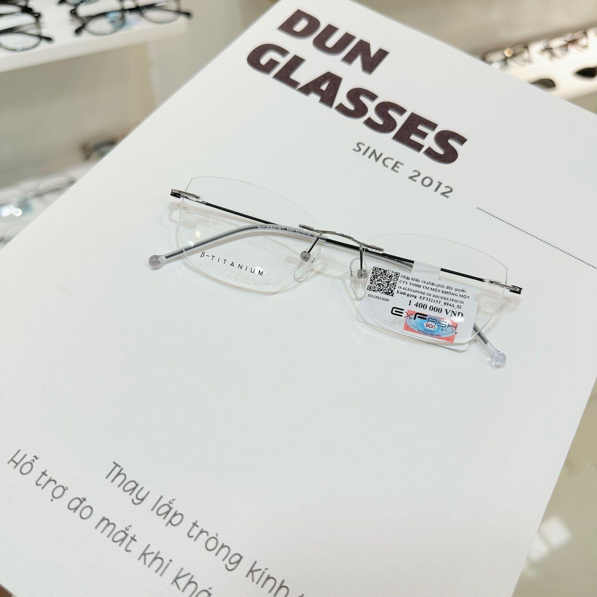 Mắt kính không viền Exfash EF33215T