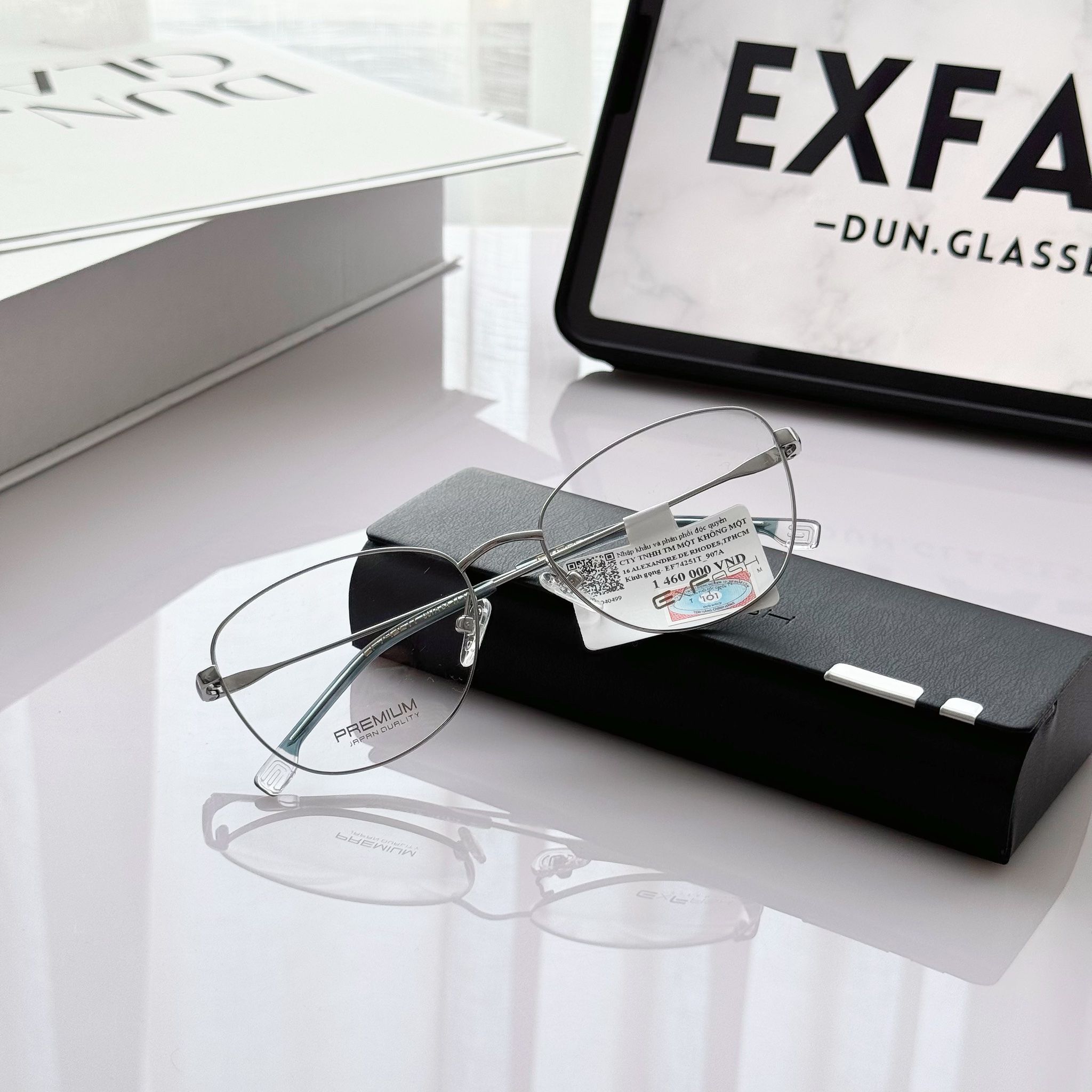 Gọng kính mắt mèo kim loại EF74251T