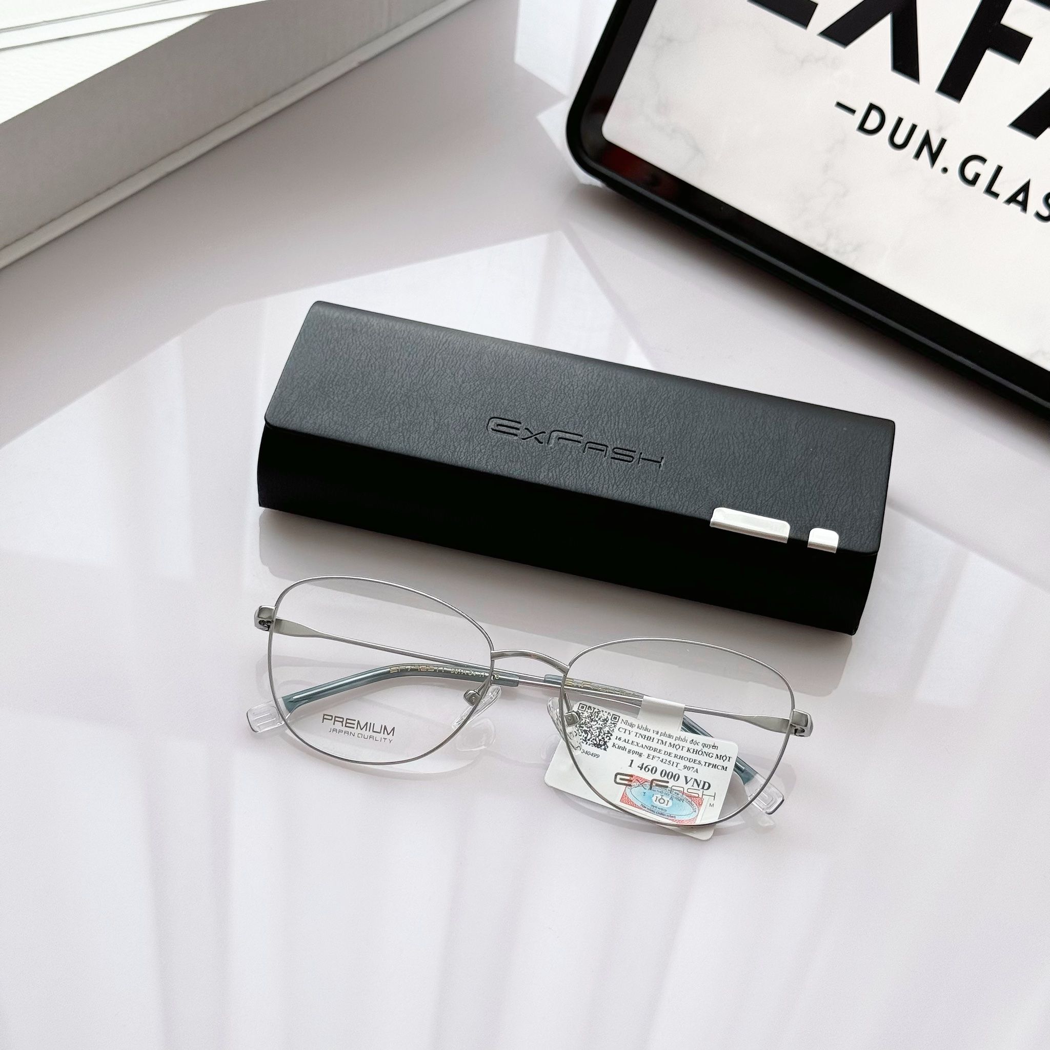Gọng kính mắt mèo kim loại EF74251T