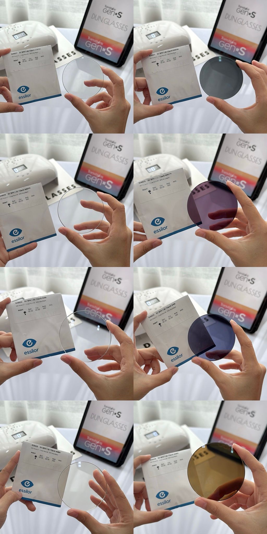 Tròng đổi màu Transitions Gen S - Essilor