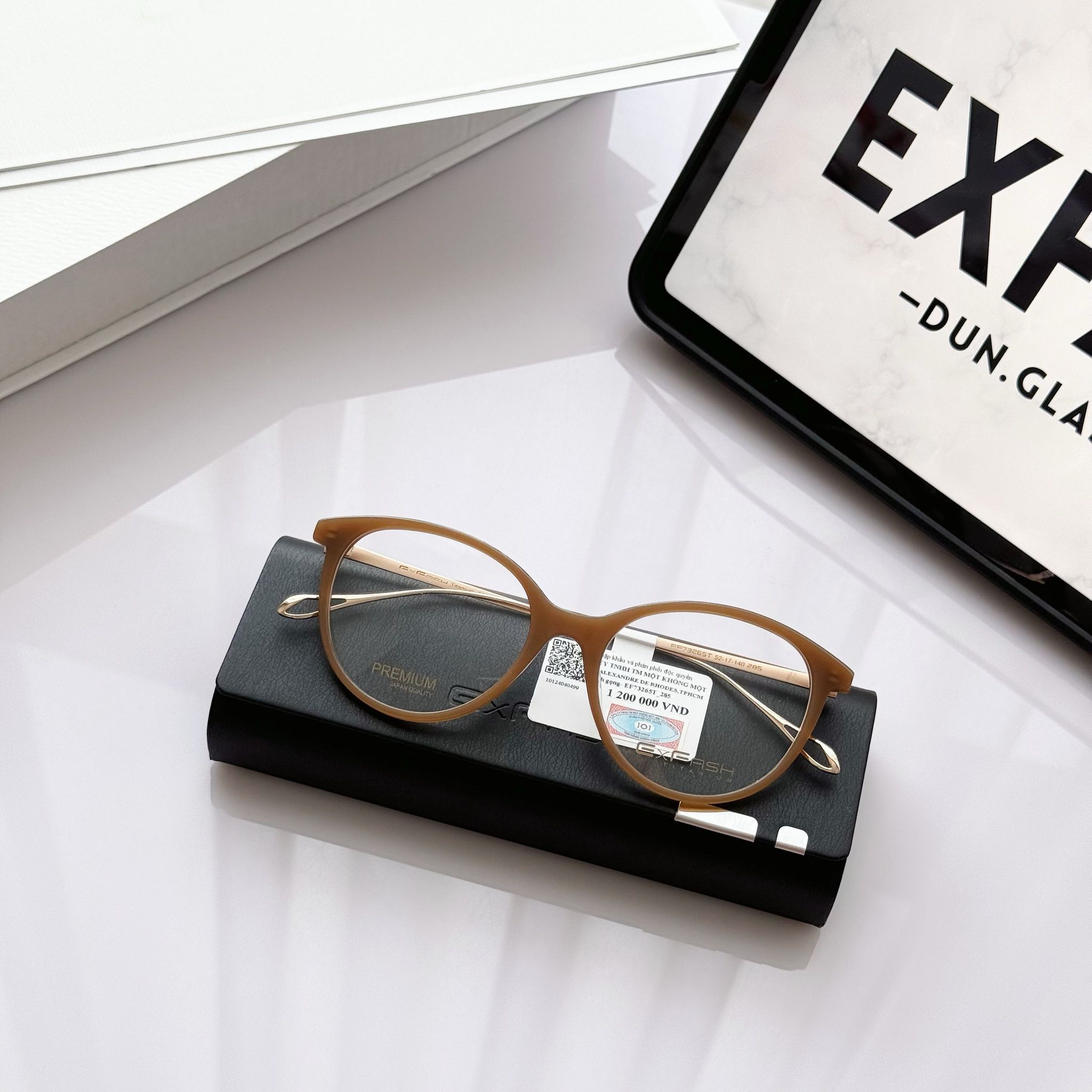 Gọng kính mắt mèo Exfash EF73265T
