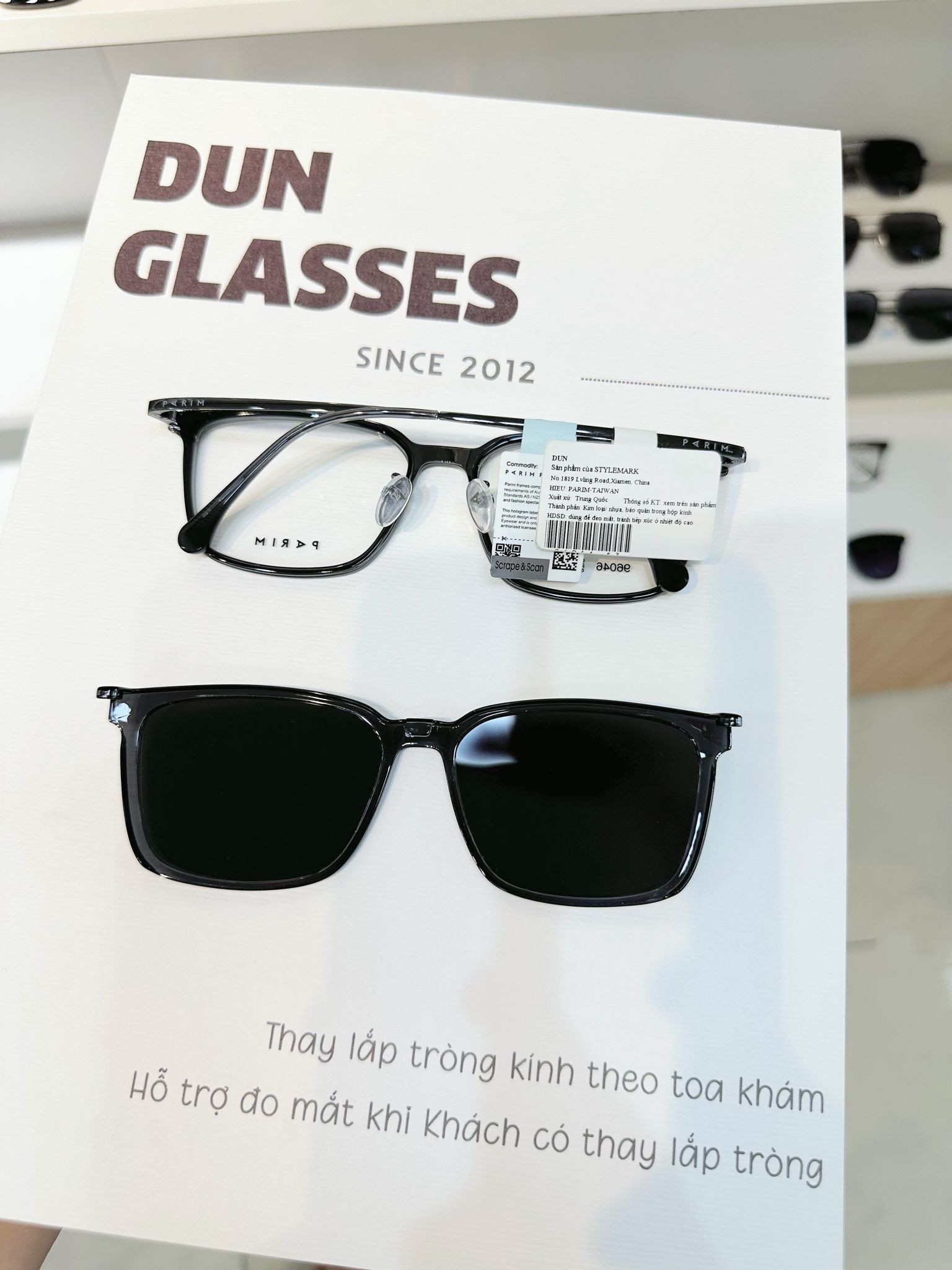 Mắt kính Clip On Parim 96046
