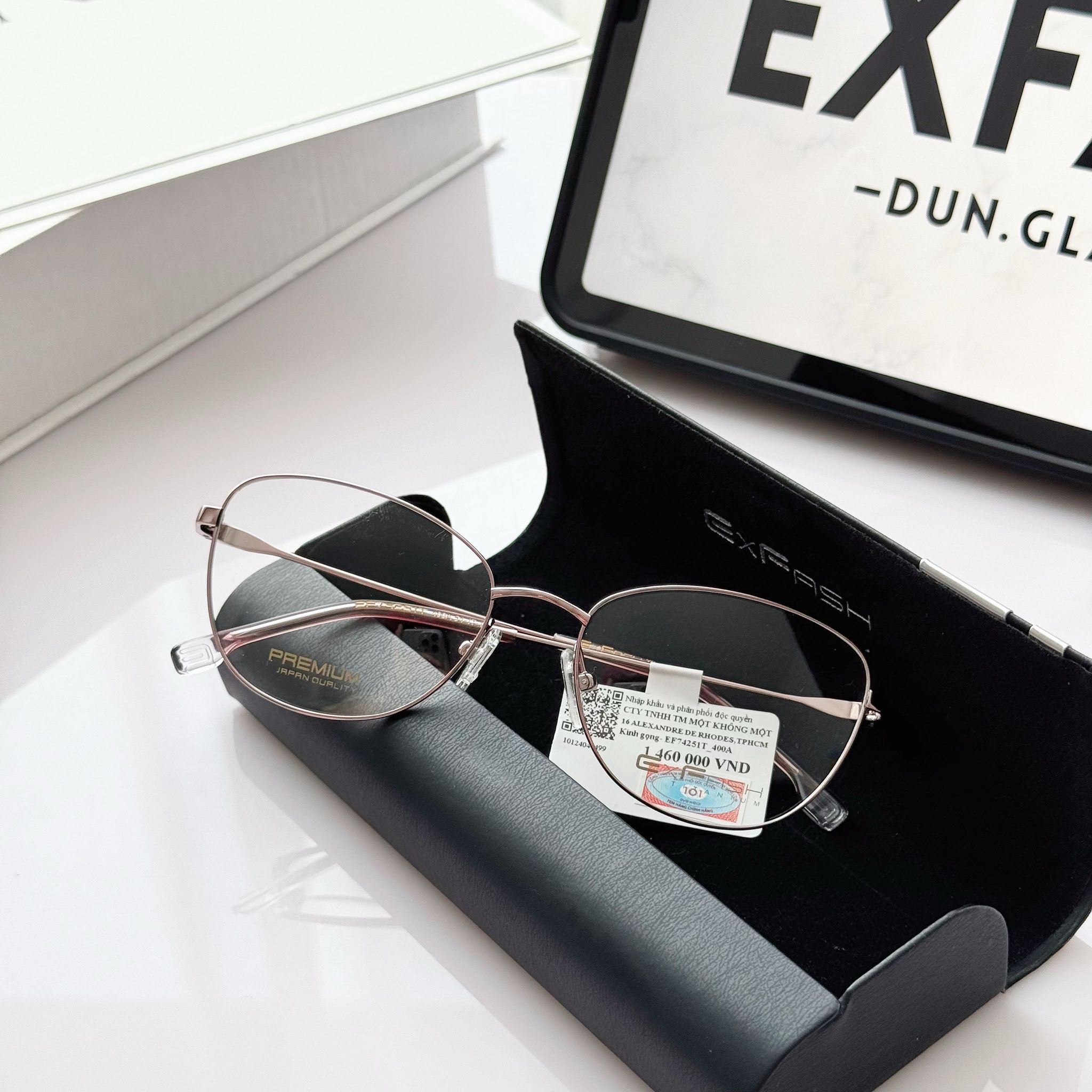 Gọng kính mắt mèo kim loại EF74251T