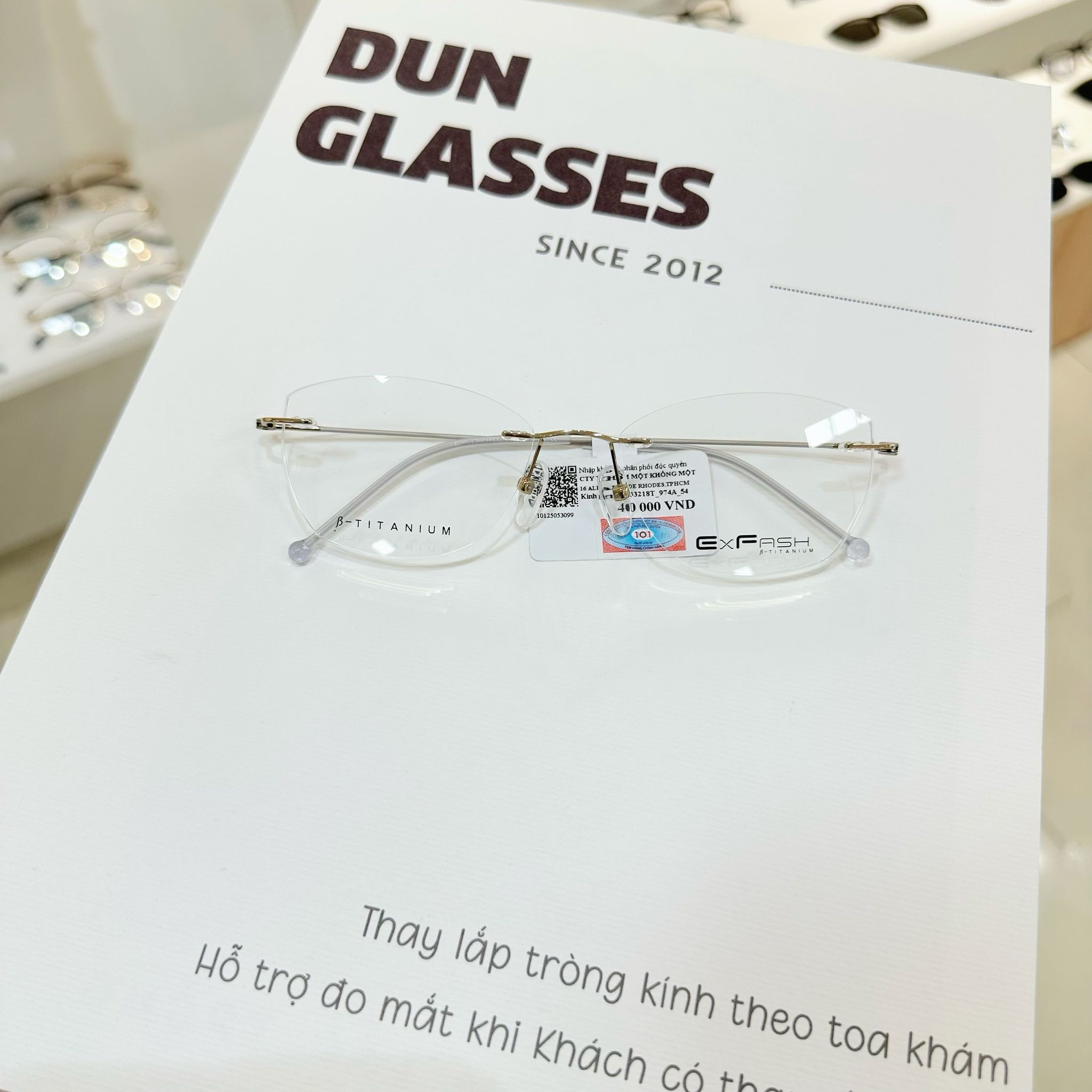 Mắt kính không viền Exfash EF33218T