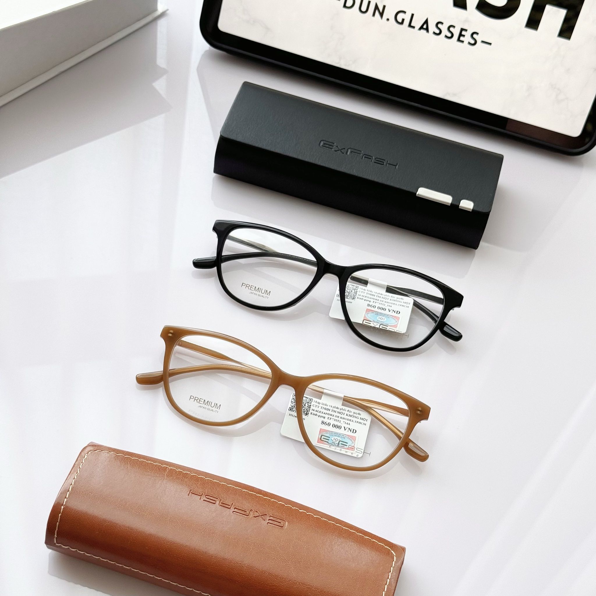 Gọng kính mắt mèo Exfash EF73552