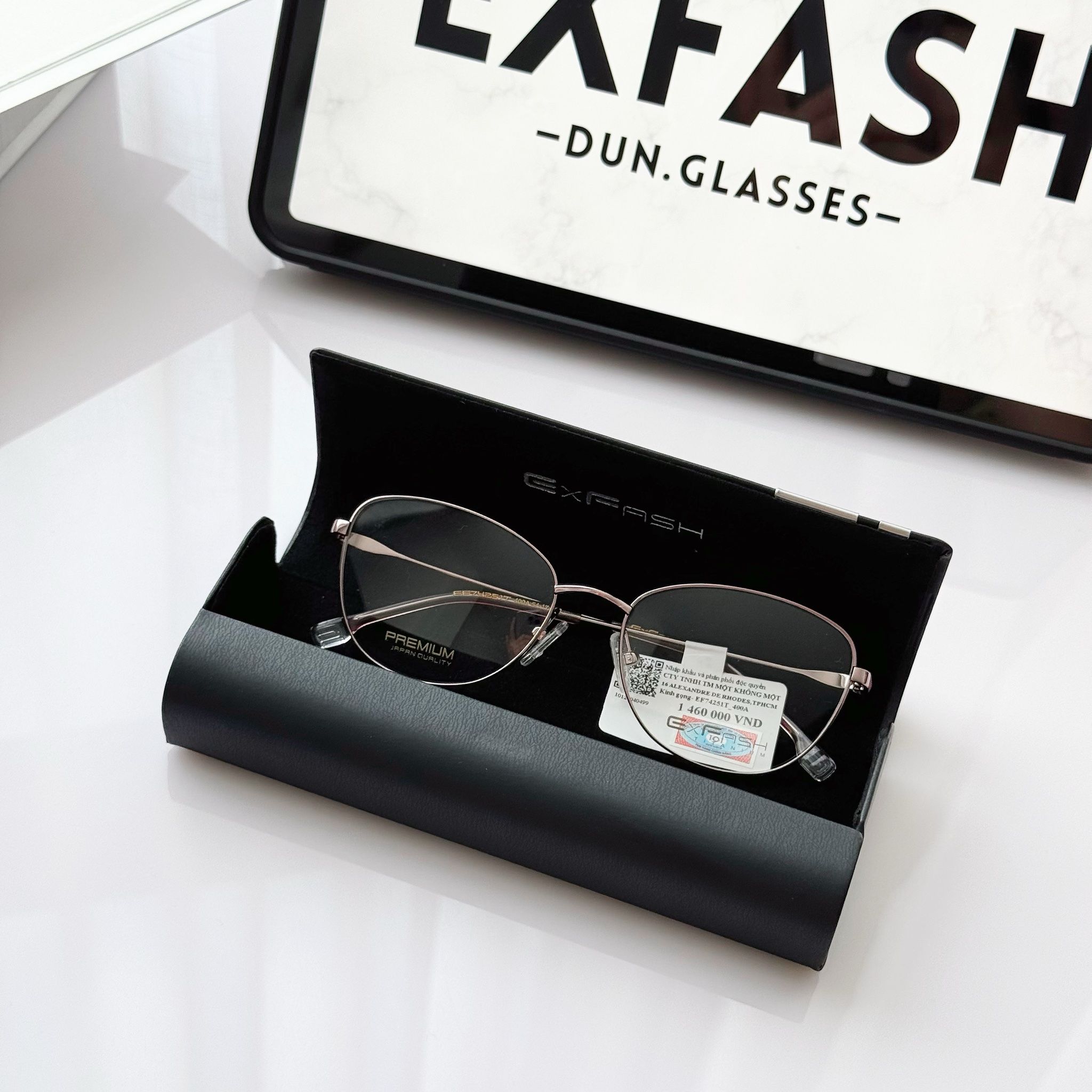 Gọng kính mắt mèo kim loại EF74251T