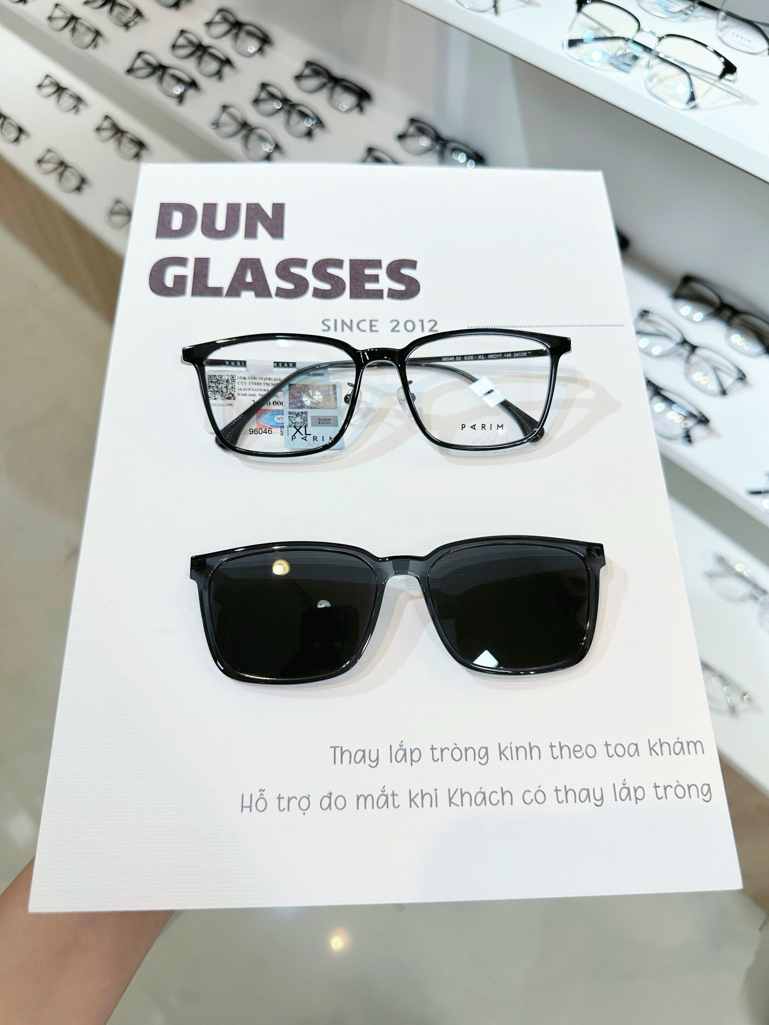 Mắt kính Clip On Parim 96046