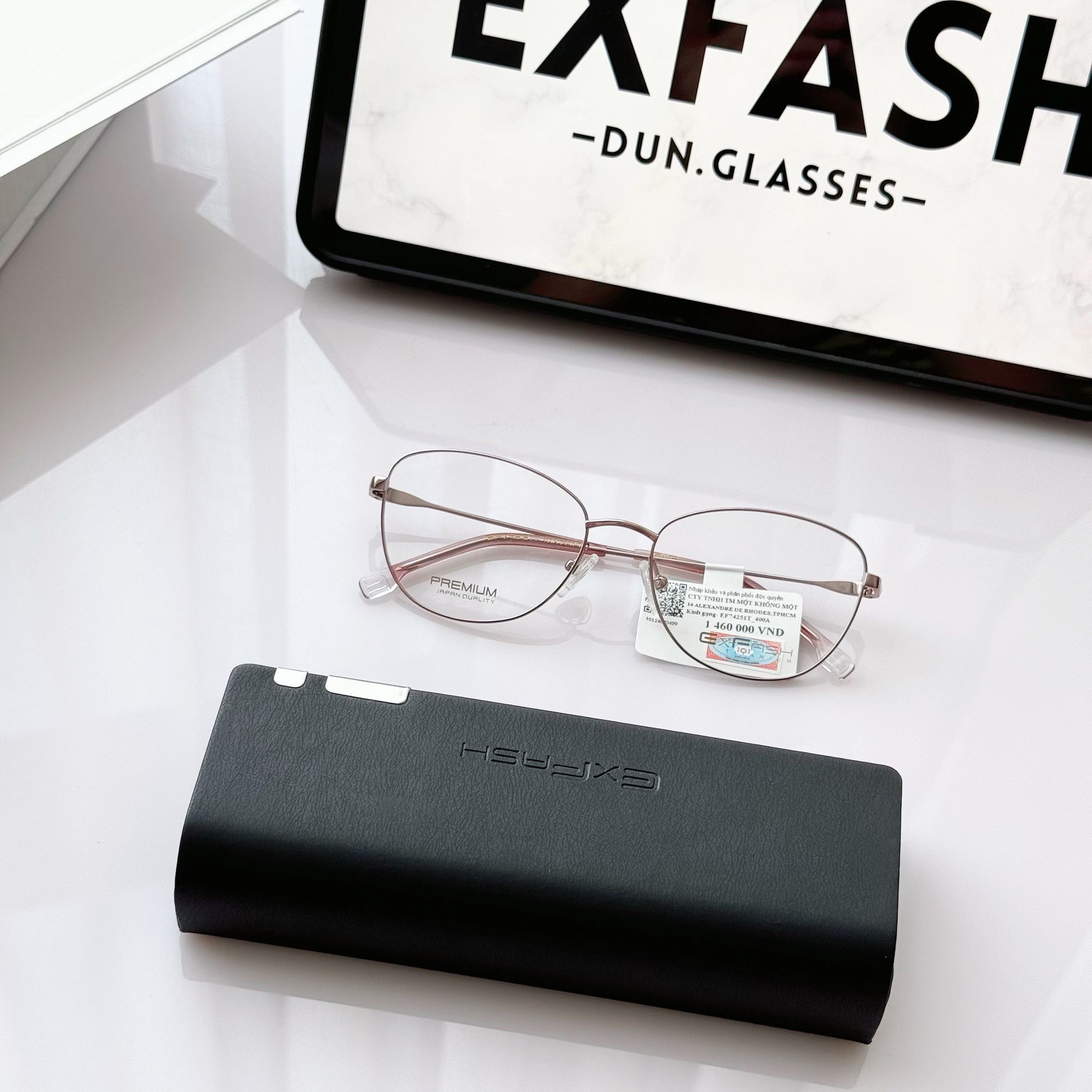 Gọng kính mắt mèo kim loại EF74251T