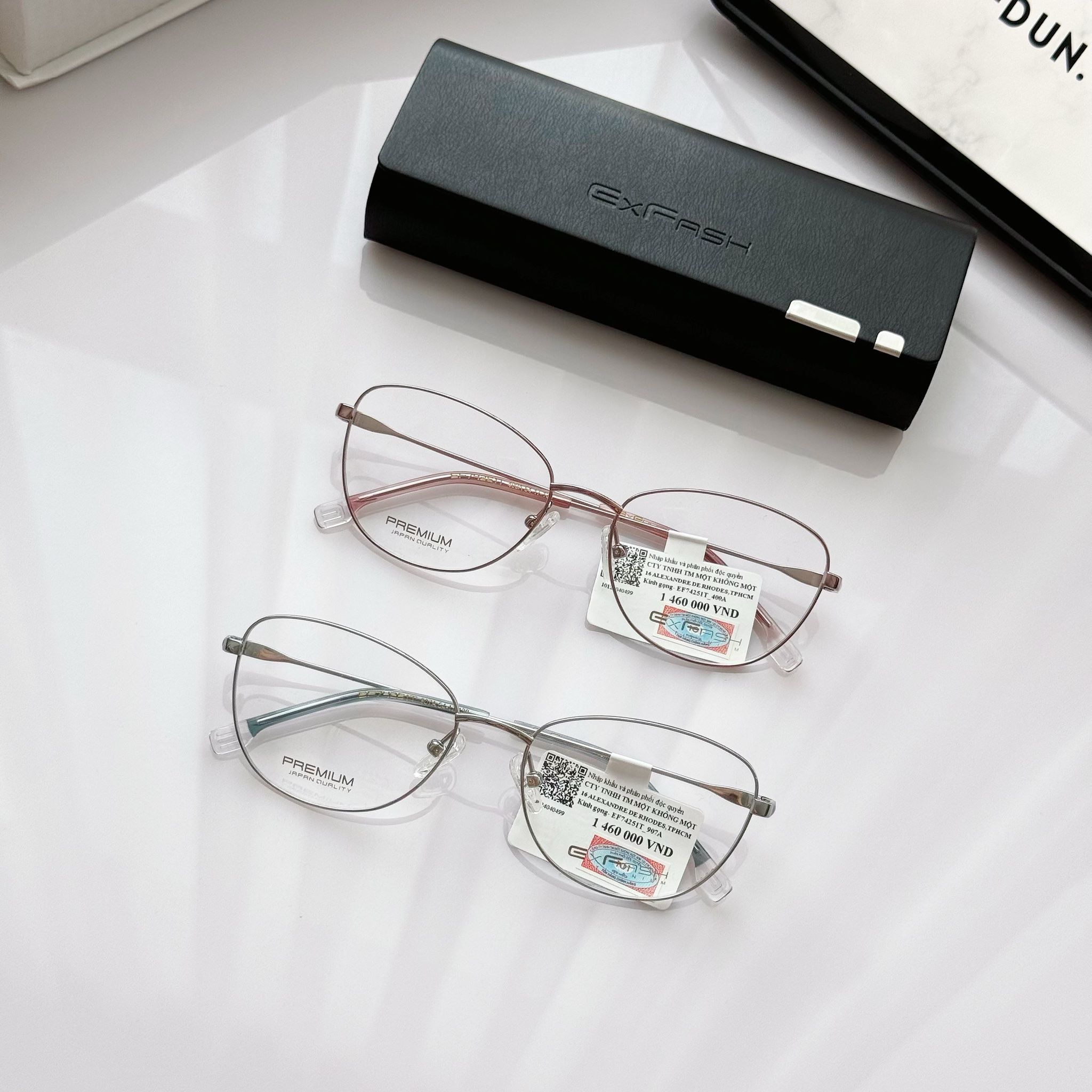 Gọng kính mắt mèo kim loại EF74251T