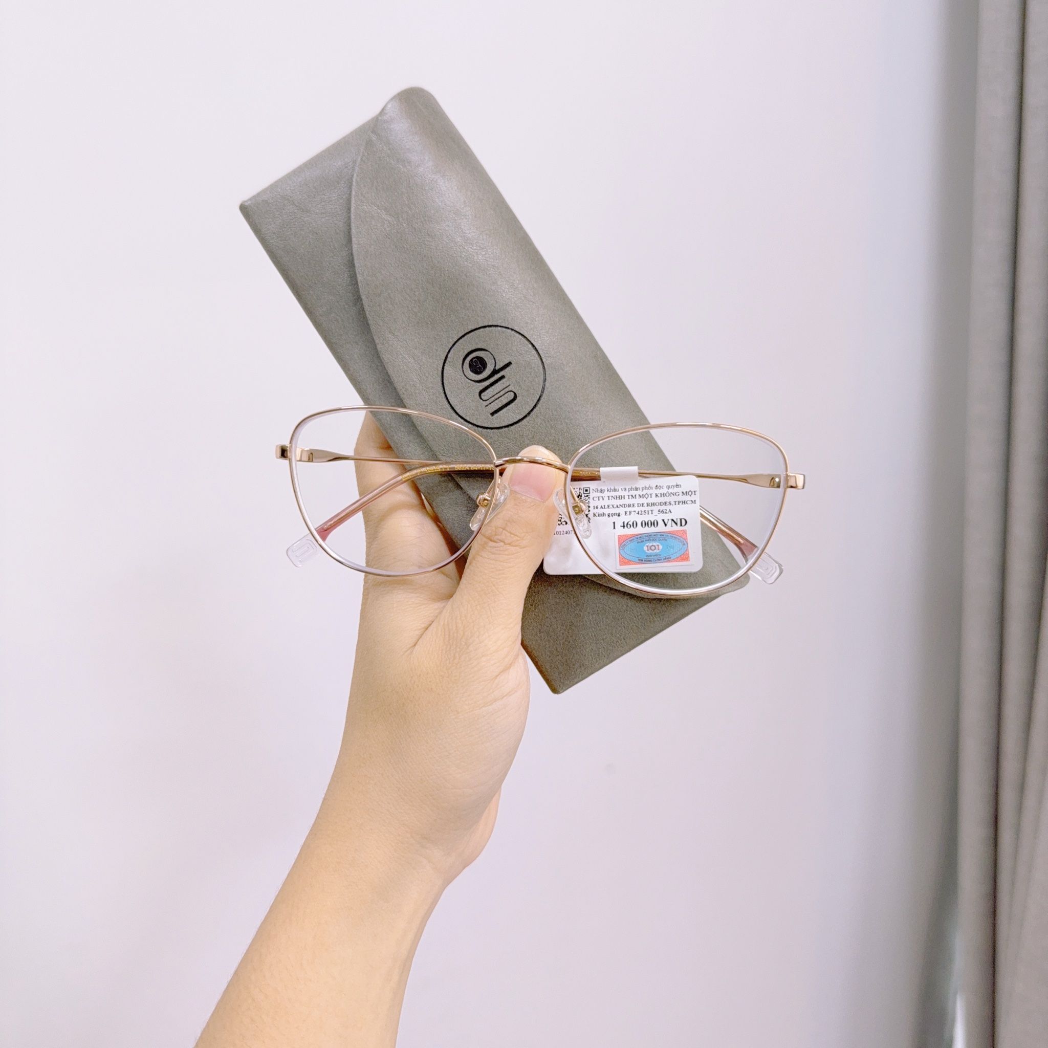 Gọng kính mắt mèo kim loại EF74251T