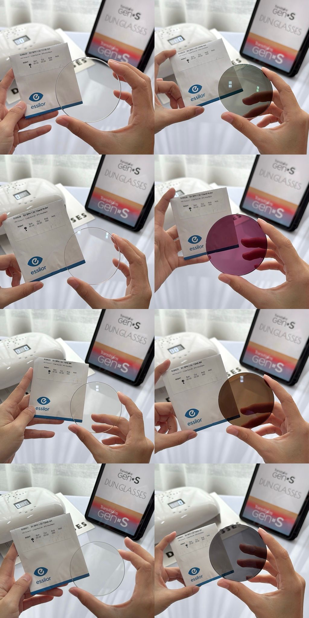 Tròng đổi màu Transitions Gen S - Essilor
