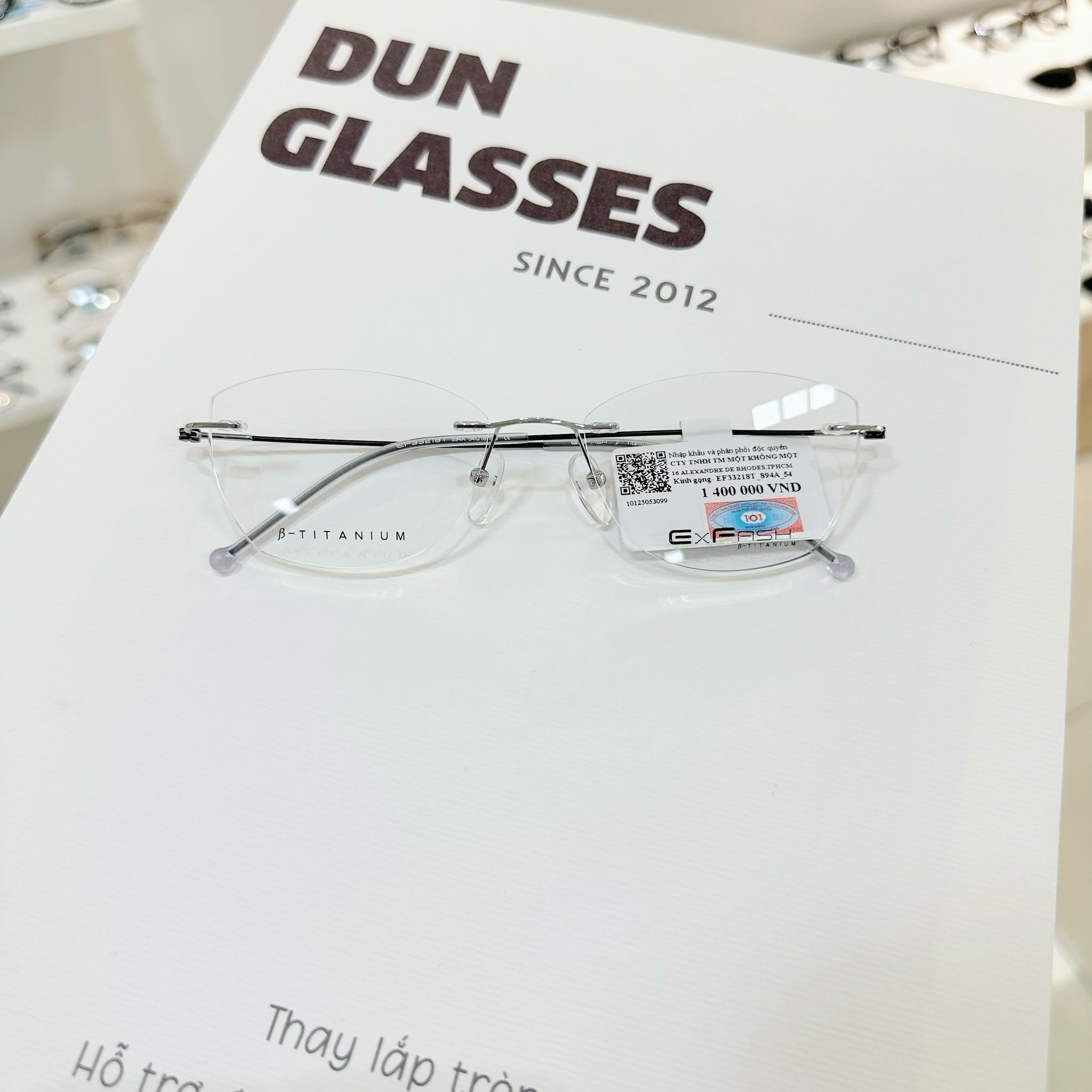 Mắt kính không viền Exfash EF33218T