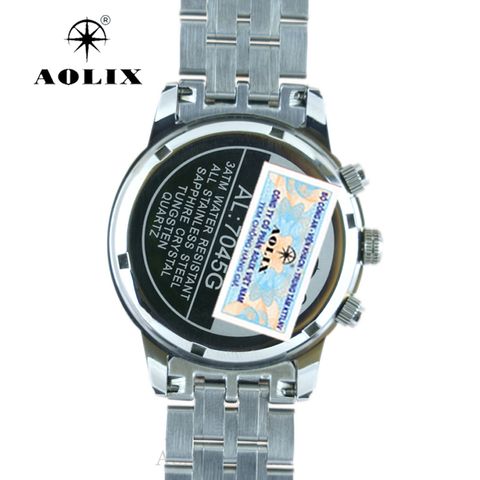  Đồng Hồ Chronograph Aolix AL-7045G Sapphire Bảo Hành Chính Hãng 