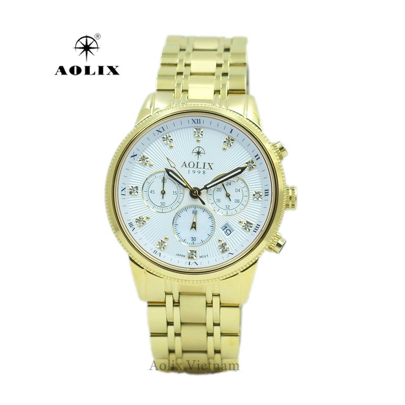  Đồng Hồ Chronograph Nam Aolix AL-7069G Sapphire Bảo Hành Chính Hãng 