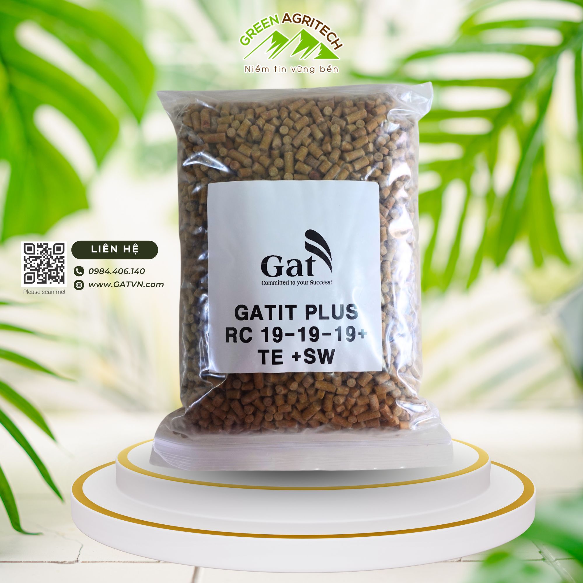 Phân bón dạng hạt Gatit Plus RC 19-19-19+TE +SW