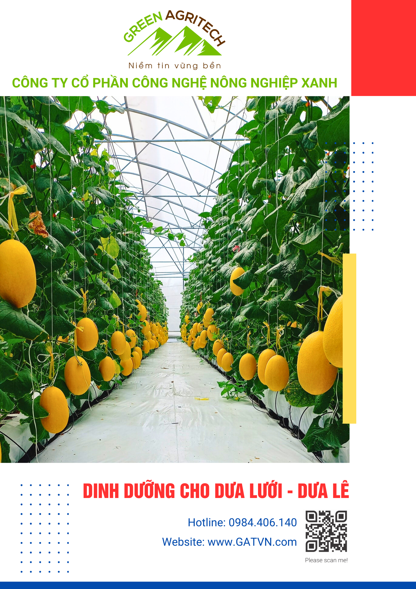  Dinh dưỡng cho Dưa Lưới, Dưa Lê - Phân bón hòa tan FusaNu 