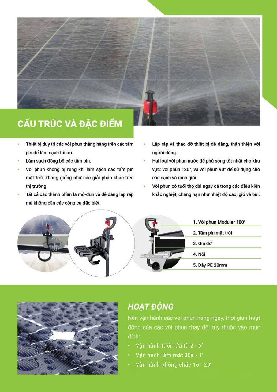 Spark - Hệ thống vệ sinh pin năng lượng mặt trời