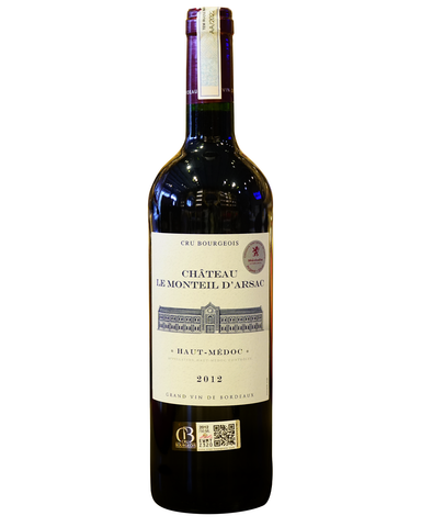  Rượu vang đỏ Pháp Château Le Monteil d'Arsac Haut - Médoc 2012 trên 5% ABV* 