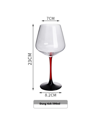  Ly rượu vang - Bộ 6 ly Crystal Moser & CIO Elegance Series Goblets 590ml 