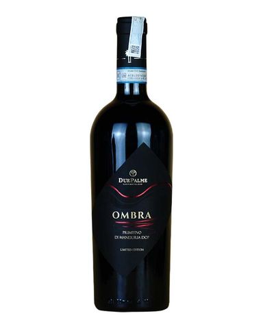  Rượu vang đỏ Ý Due Palme Ombra Primitivo Di Manduria DOP Riserva 2019 