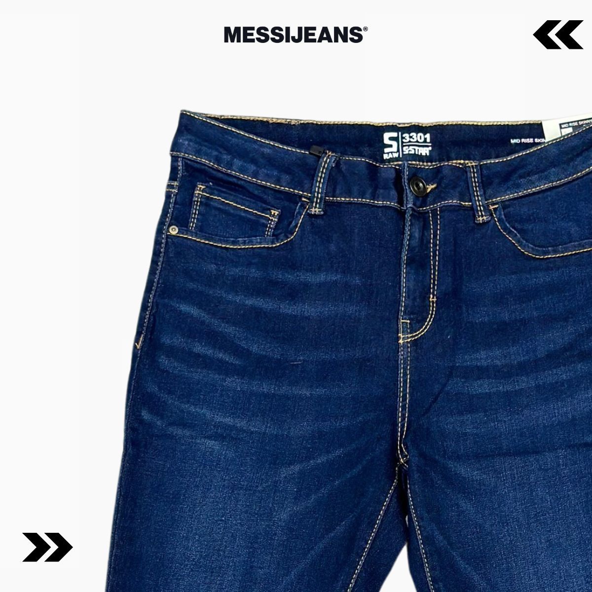Quần jeans nữ ống ôm, quần bò nữ co giãn form skinny MESSIJEANS SJW1115