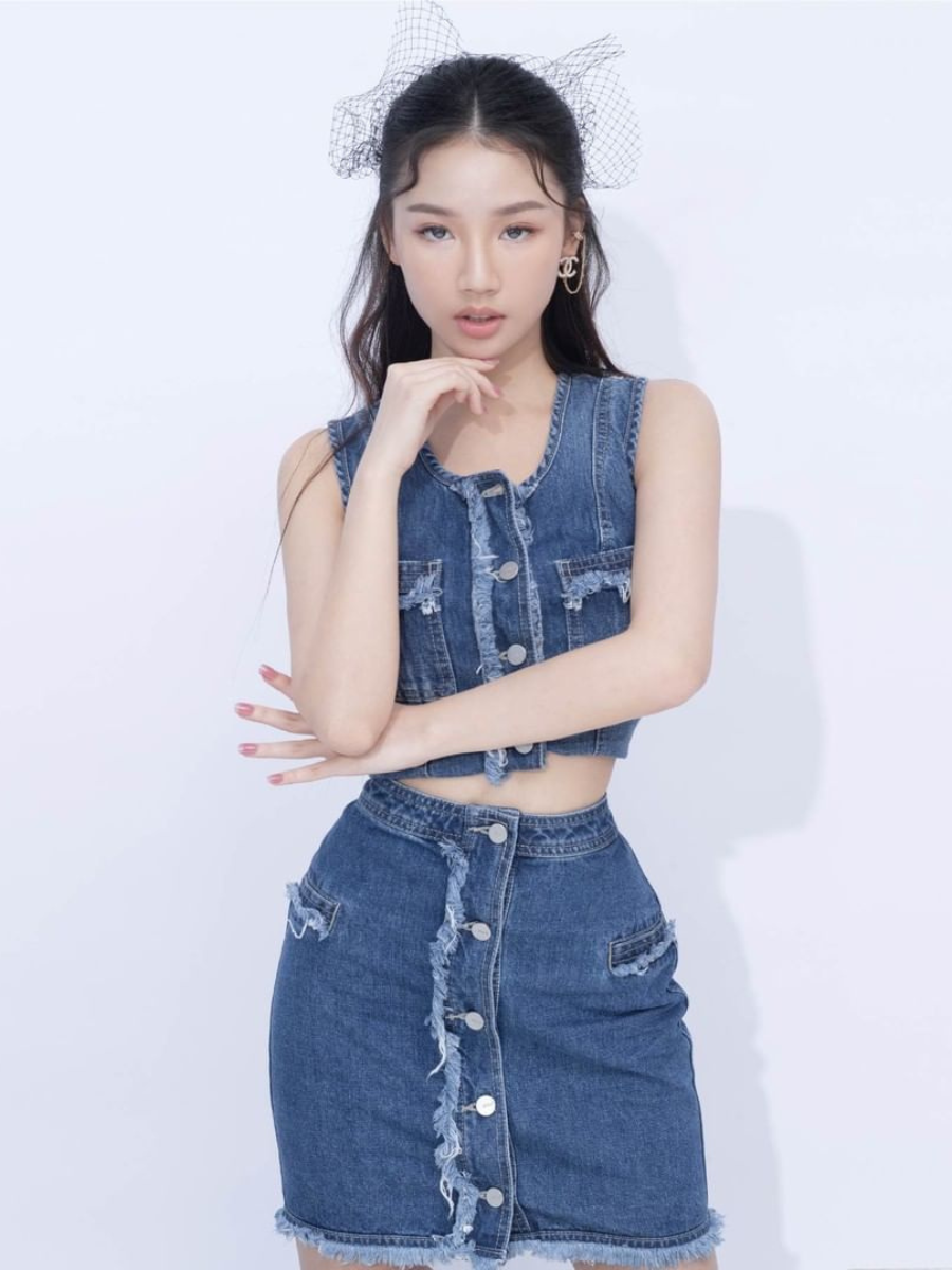 Áo gile jeans nữ thời trang MESSI WJT0172 (Tailor)