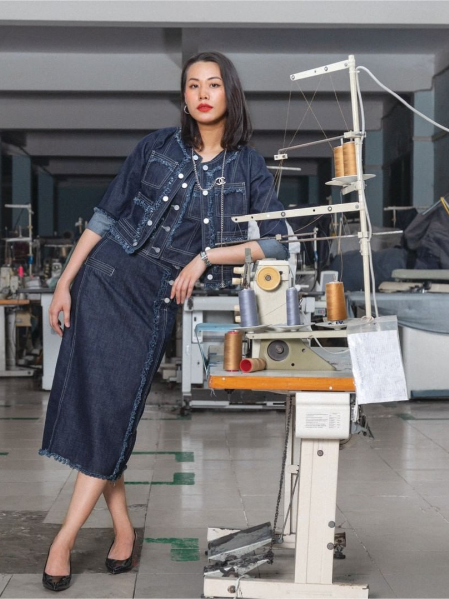 Chân váy jeans dài nữ thời trang MESSI WJT0175 (Tailor)