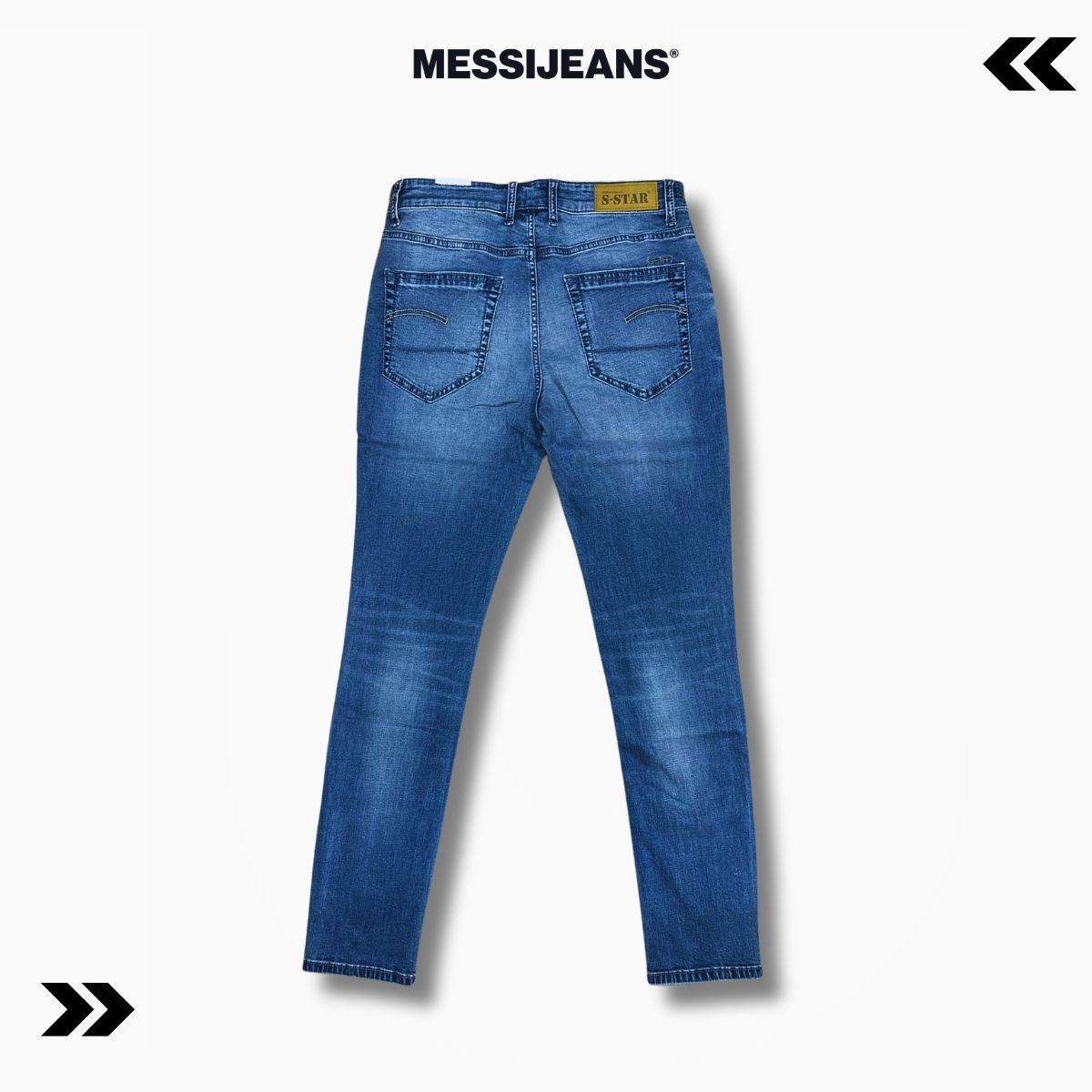 Quần Jeans nam dáng basic Slim Fit Co Giãn Tốt, Bền Màu, Form Trẻ Trung MESSIJEANS SSTAR