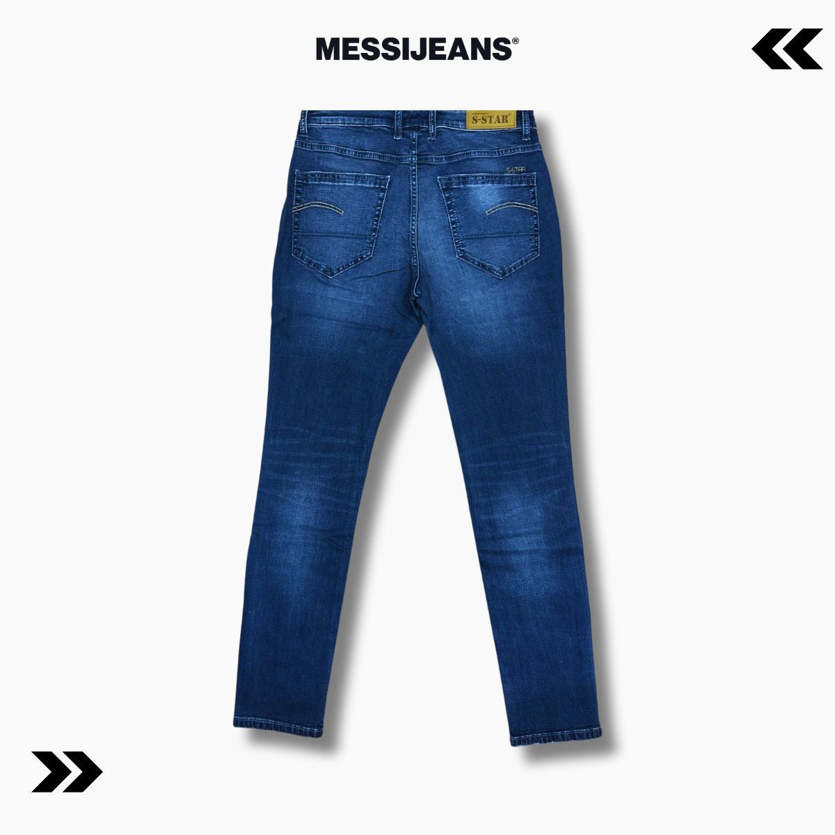 Quần Jeans nam dáng basic Slim Fit Co Giãn Tốt, Bền Màu, Form Trẻ Trung MESSIJEANS SSTAR