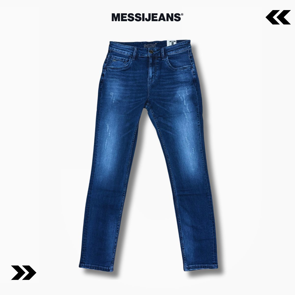 Quần Jeans nam dáng basic Slim Fit Co Giãn Tốt, Bền Màu, Form Trẻ Trung MESSIJEANS SSTAR