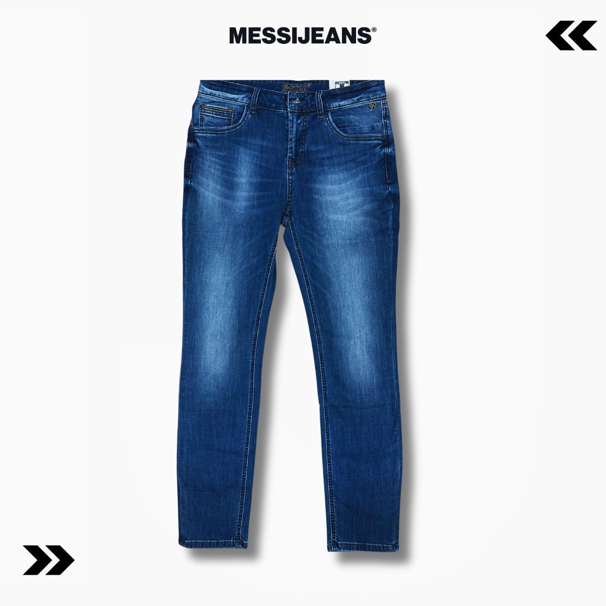 Quần Jeans nam dáng basic Slim Fit Co Giãn Tốt, Bền Màu, Form Trẻ Trung MESSIJEANS SSTAR