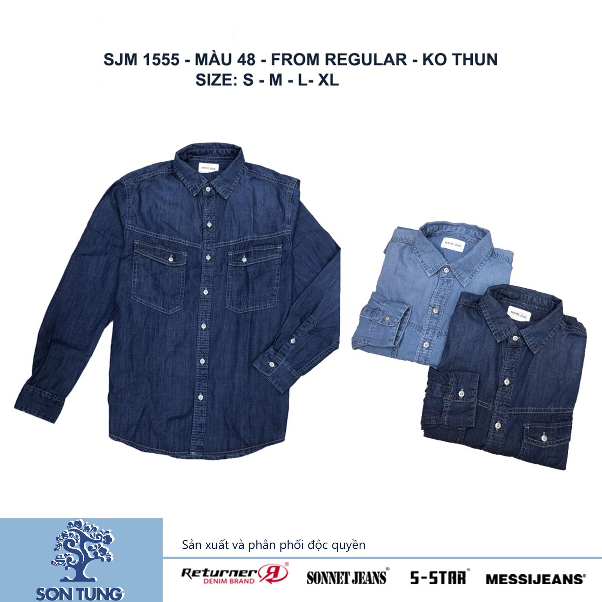 Áo sơ mi jeans nam dài tay SJM1555 (Classic)