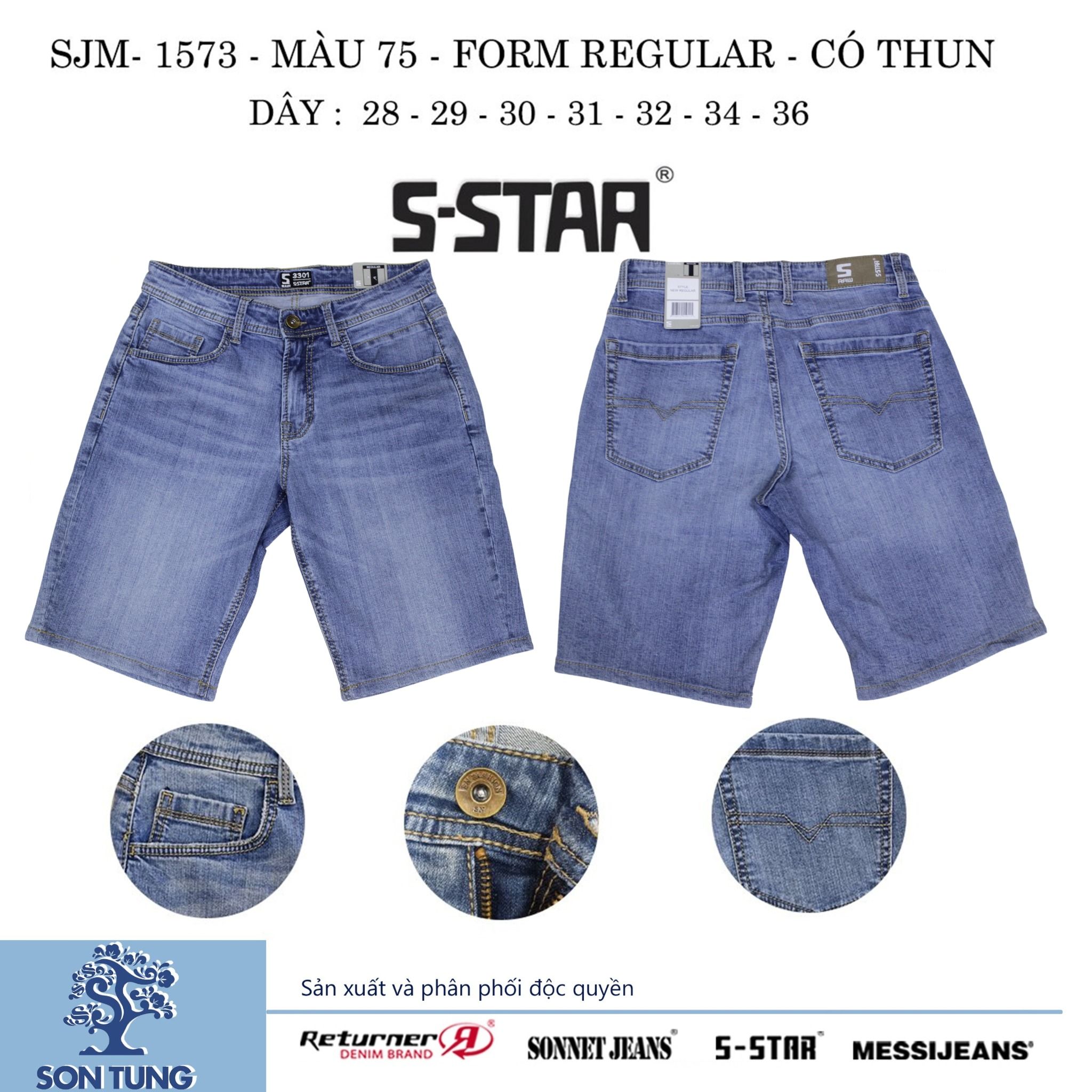 Quần Short Jean Nam Co Giãn SJM1573 S-STAR