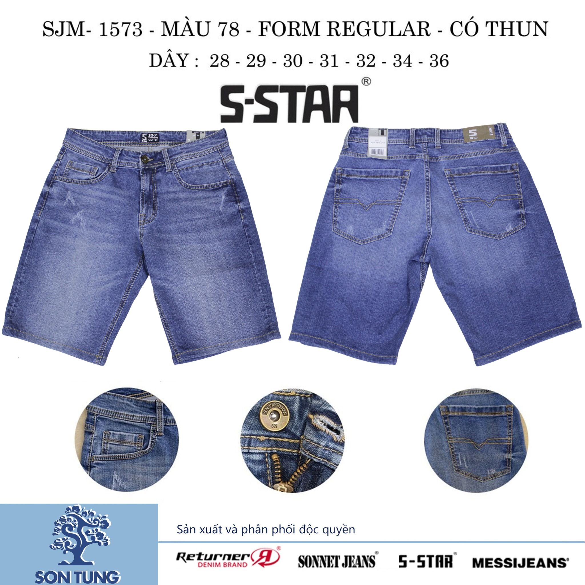 Quần Short Jean Nam Co Giãn SJM1573 S-STAR