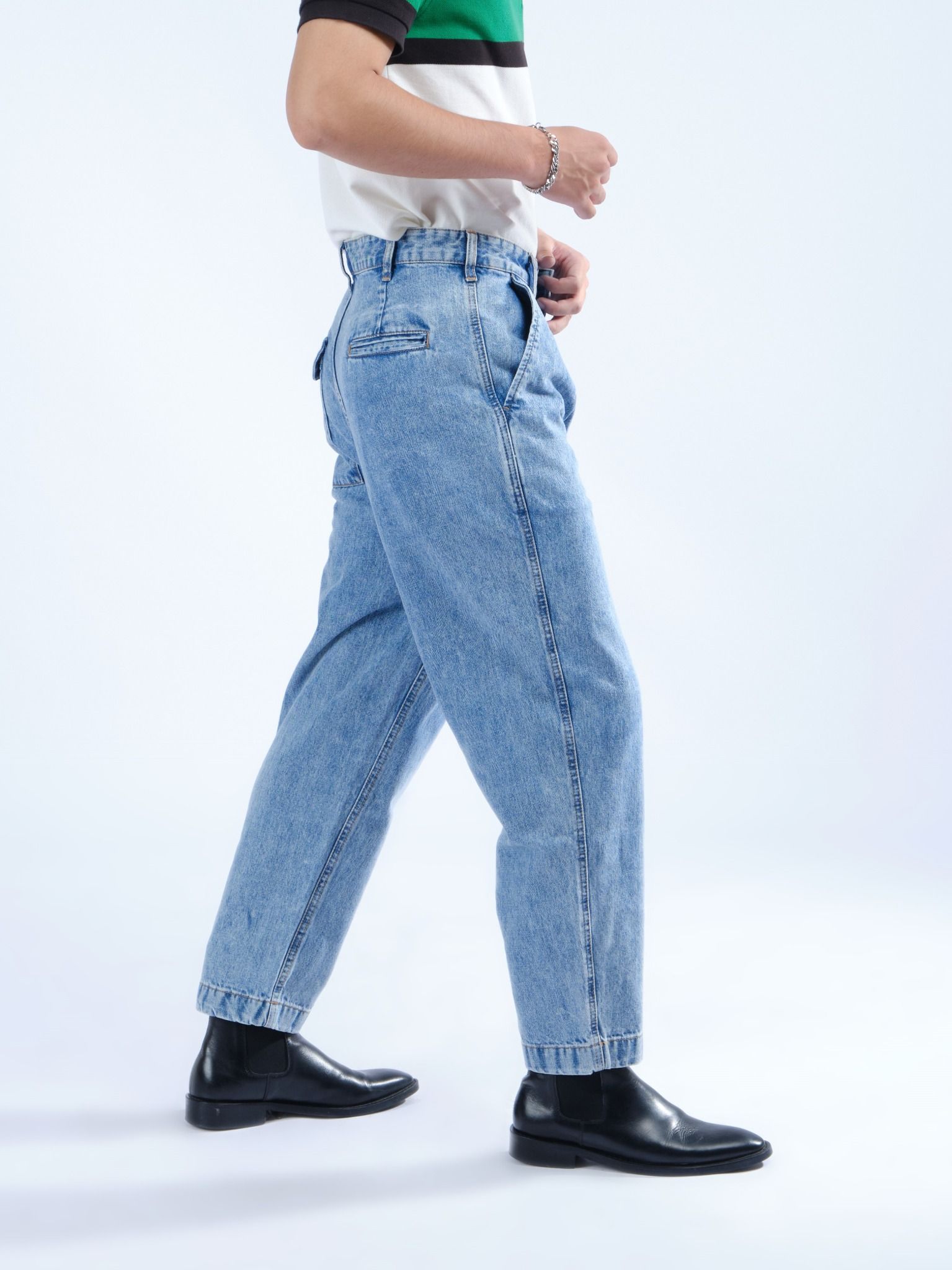 Quần nam lửng jeans MESSI MJB0001-45 (Tailor)