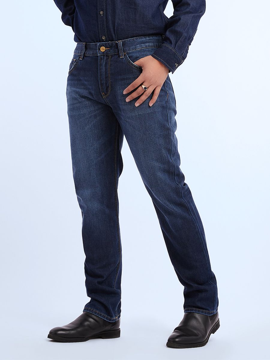 Quần nam dài jeans MESSI MJB0158-77 - Không có giãn (Straight)