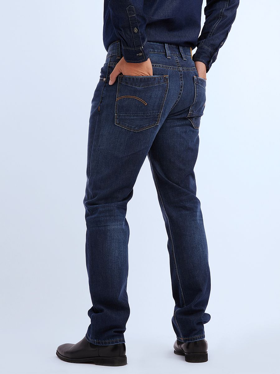 Quần nam dài jeans MESSI MJB0158-77 - Không có giãn (Straight)
